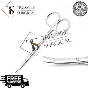 OR Grade Littler Suture Tissue Dissecting Scissors Curved 4.5" Blunt Tip ENT - Picture 1 of 3