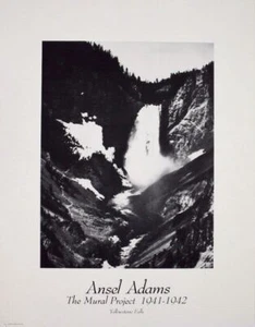 Ansel Adams The Mural Project Yellowstone Falls Poster Print 22 x 28 - Picture 1 of 1