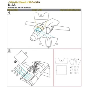 Lockheed U-2A. Maschere da pittura. Scala 1:48 (per AFV Club) per kit modellini aerei - Foto 1 di 1