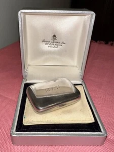 Georg Jensen Sterling Silber Pillendose #176C Monogramm Original Etui - Bild 1 von 13