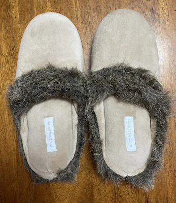 Zapatillas Charter Club Suave Beige Tostado Cómodas Talla S 5 - 6 NUEVAS Foto 1 de 3