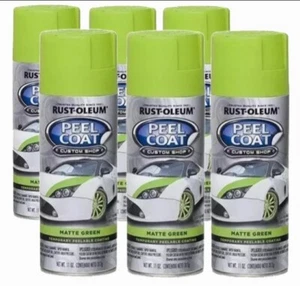 Case of 6 Rust-Oleum Custom Shop Matte Green Automotive Peel Coat PlastiDip 11oz - Picture 1 of 1