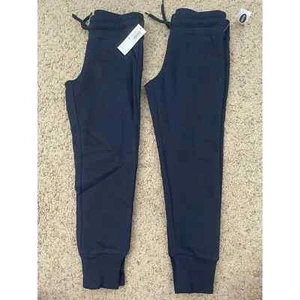 Lot Of 2 Old Navy Blue Uniform Elastic Waist Drawstring Girls' Jogger Pants XS 5 - Picture 1 of 7
