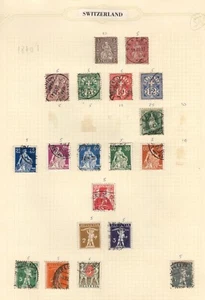 SCHWEIZ AUSWAHL FEINER GEBRAUCHTER BRIEFMARKEN ( 10 SCANS ) - Bild 1 von 10