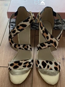 Sandali Moda in Pelle Loral Leopard Pony taglia UK 6,5 EU 40 nuovi con scatola - Foto 1 di 7