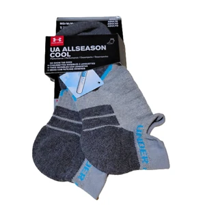Under Armour Men's Socks Medium 7-10.5 Gray No Show UA All Season Cool 1 Pair - Picture 1 of 6
