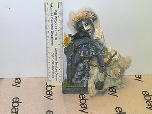 Dollhouse Miniatures OOAK GRAVEYARD GHOST GIRL-The Ole Ball & Chain - Picture 1 of 6