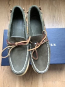 Ralph Lauren Oiled Suede Moccasins Men’s 8M. New With Box. - Picture 1 of 8