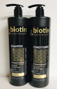 Shampoo e balsamo rinforzante biotina e cheratina 35,27 fl oz ciascuno - Foto 1 di 2