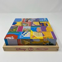 disney princess wooden cube puzzle