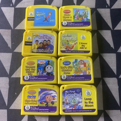 Leap Frog My First Leap Pad Lot of 8 Carts Only- Jay Jay Wiggles Dr. Seuss +more - Image 1 of 4