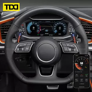 Carbon Fiber Steering Wheel Magnetic LED Paddle Shifters for Audi B9 9.5 ASeries - Picture 1 of 7