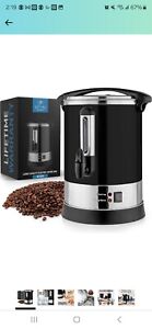 BLACK Zulay Kitchen 50 Cup CAPACITY Coffee Urn  Stainless Steel Coffee Dispenser