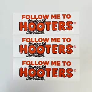 SET BESTEHEND AUS 3 - FOLLOW ME TO HOOTERS AUTOAUFKLEBER 9"x6" - NEU! - Bild 1 von 3