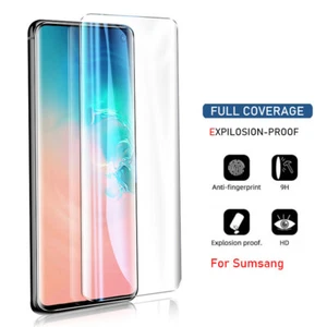 Full Cover Tempered Glass For Samsung Galaxy S23 Ultra S22+ S21 Screen Protector - Foto 1 di 24