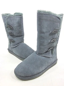 BEARPAW, SARAH 10-INCH BOOT, DAMEN, ANTHRAZIT, US 7M, SCHAFFELL, GEBRAUCHT - Bild 1 von 6