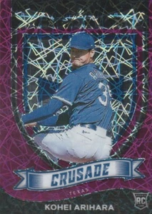2021 Panini Chronicles Crusade Purple Velocity Prizm Kohei Arihara RC #20 - Bild 1 von 2