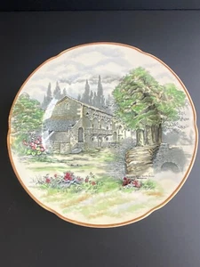 Devon Ware Fieldings Stoke on Trent England British Saxton Mill Plate 10.75" - Picture 1 of 6