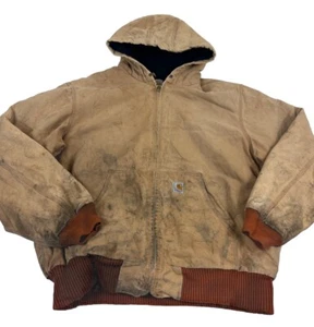 Carhartt Beige The Armstrong Workwear Jacke Größe XL - Bild 1 von 7