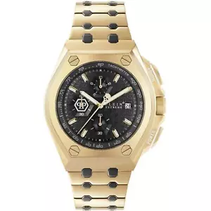 Orologio Cronografo Uomo Philipp Plein Extreme Hurricane Gold Watch PWGAA0621 - Foto 1 di 4