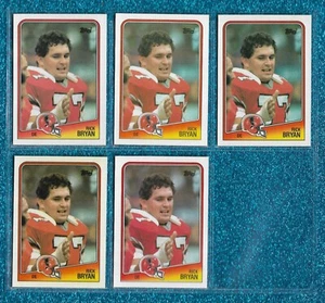 LOTE DE TARJETAS 1988 TOPPS #392 RICK BRYAN FALCONS OKLAHOMA CASI NUEVO O MEJOR (5) - Imagen 1 de 1