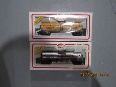 Model Power 40' tanker cars 2-car set #8104, 8105 - Image 1 of 2