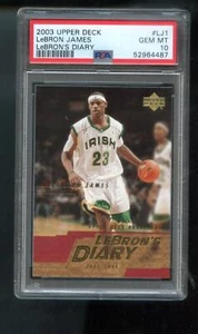 2003-04 Upper Deck #LJ1 Lebron James Diary ROOKIE RC PSA 10 Graded Card Lebron's - Picture 1 of 2