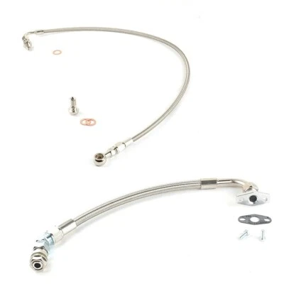 Oil Feed Drain Line For VOLVO 740 940 B230 B234FT w/ VOLVO TD04H-13C - Imagen 1 de 4