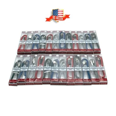 50 Charging Cable for iPhone 14 13 12 USB to 8-Pin Charger Cords Bulk by UNICORN - Image 1 of 4