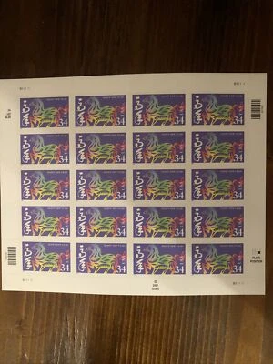 US Stamps Scott # 3559 CHINESE NEW YEAR - HORSE - MNH - Sheet of 20 Stamps - Image 1 of 2