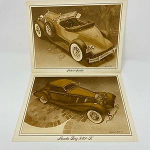 Mercedes Benz 540 Packard Speedster Sketch Drawing 2 Pictures - Afbeelding 1 van 8