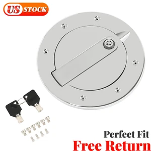 For 2006-2010 Hummer H3 & H3T Locking Fuel Door Gas Tank Cap ALUMINUM Chrome New - Bild 1 von 14