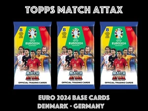 TARJETAS BASE TOPPS MATCH ATTAX EURO 2024 DINAMARCA - ALEMANIA - Imagen 1 de 86