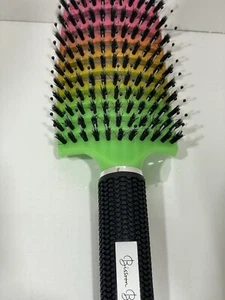 Multicolor Detangling Wave Brush Boar Bristle Nylon Hair Brush - Picture 1 of 5