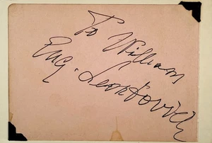EUGENIE LEONTOVICH Signed Autograph 4x6 INDEX CARD The Men in Her Life FOUR SONS - Picture 1 of 6