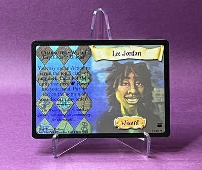 Harry Potter TCG LEE Jordan #19/80 Holo Foil Rare Card Wizards LP - Image 1 of 4