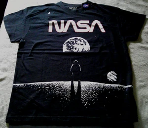 NASA Moon Astronaut T Shirt, Silkscreen Men XL, Brisco Brands, Licensed w/ Tag - Picture 1 of 8