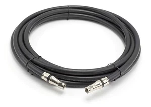 RG-11 Coax Cable - F Type Compression Connector |Black| 30 FT Coaxial - Picture 1 of 9