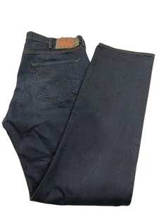 Jeans vintage Y2K Levi's 501 uomo 38x34 bottoni dritti blu cerato mosca linguetta rossa - Foto 1 di 13