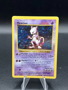 Pokemon TCG Mewtwo 10/102 Base Set Shadowless Holo Rare LP XP1 - Picture 1 of 5