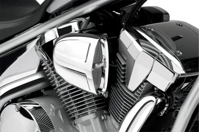 Cobra PowrFlo Air Intake Kit - Chrome Motorcycle Street Bike 06-0137-SB 82-97718 - Image 1 of 3