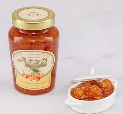 Conservas de cereza blanca 550 gr Варенье белая вишня / Mermelada de frutas Azerbaiyán Foto 1 de 4