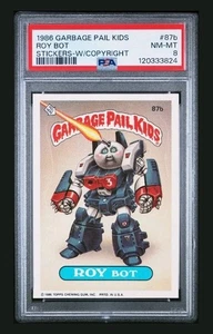 1986 Garbage Pail Kids Roy Bot #87b - PSA 8 NM-MT GPK - Picture 1 of 2