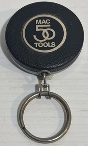 MAC Tools 50th Retractable Keychain Key Bac Clip On Key Ring USA Black - Picture 1 of 9