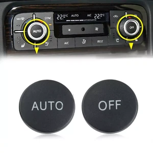 2PCS Front AC Climate Control Knob Button Cover Cap For VW Touareg 2011-2014 New - Picture 1 of 6