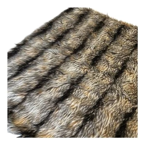 Threshold Faux Fur Brown Lined Weighted Blanket 48” x 59” - Picture 1 of 9