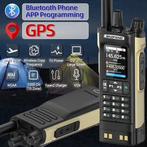 Baofeng UV32 GPS walkie talkie 10W bluetooth programmable dual band radio - Photo 1/5
