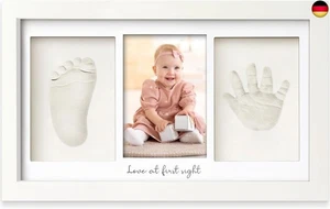 Baby Handabdruck und Fußabdruck Set ? Gipsabdruck Hand und Fuß für Neugeborene - - Bild 1 von 9