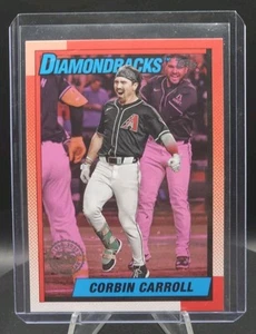 2025 Topps Series 1 Corbin Carroll 1990 Topps 35th #T90-45 Pink SP Variation - Picture 1 of 2
