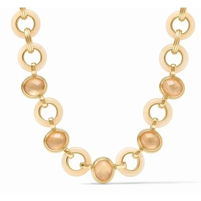 Collar Piedra Carnaby Julie Vos Oro y Acrílico, Marfil, Ajustable 18" 19" 20"  Foto 1 de 4